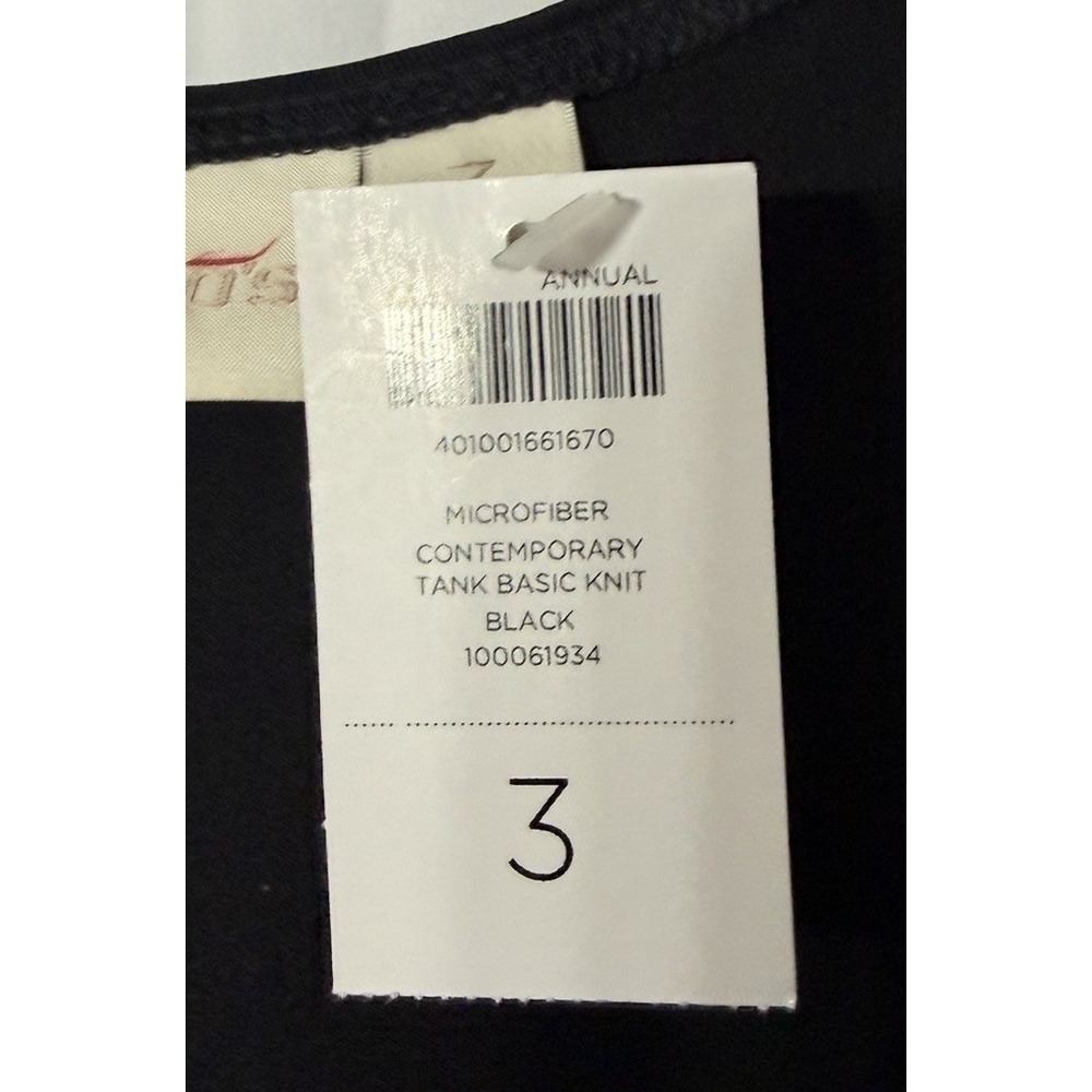 NWT Chicos Womens Microfiber Contemporary Black Tank Top Blouse Shirt 3 (XL) - Picture 5 of 8